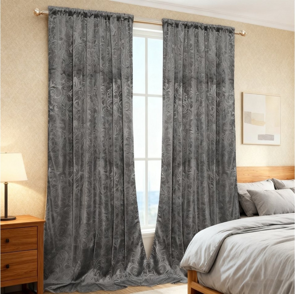 BTTO V&G Gardine Verdunkelungsvorhang (2 St), abdunkelnd, Blickdicht Samt Vorhang Bild 1