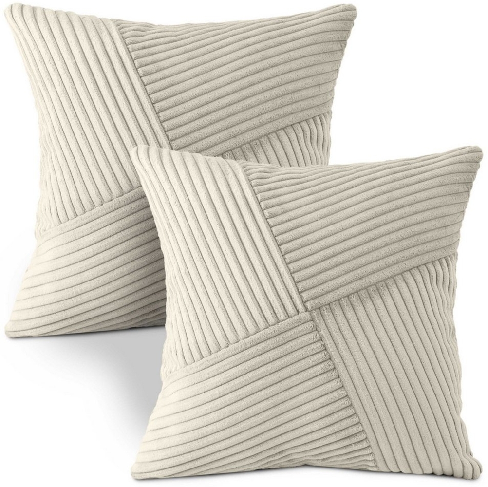 Amilian Dekokissen mit Füllung und Kissenbezug - 2er Set - Zierkissen, Sofakissen, Kissen, (2 Stück), 40x40 cm, Kuschelkissen, Kopfkissen mit Kissenfüllung Bild 1