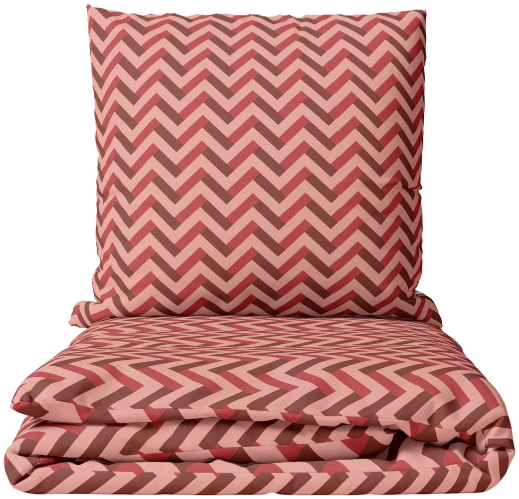 Leonado Vicenti Bettwäsche Baumwolle 135x200 cm und 155x220 cm, Jersey, 2 teilig, Zick Zack Muster, Ganzjährig verwendbar Bild 1