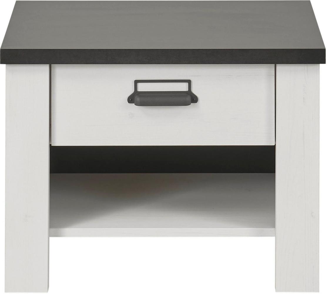 Home affaire Nachtkommode SHERWOOD, mit Apothekergriff aus Metall, Schubkasten "Soft close", Breite 60 cm Bild 1