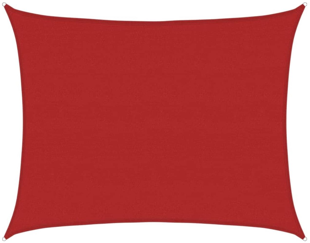 vidaXL Sonnensegel 160 g/m² Rot 6x8 m HDPE 311635 Bild 1