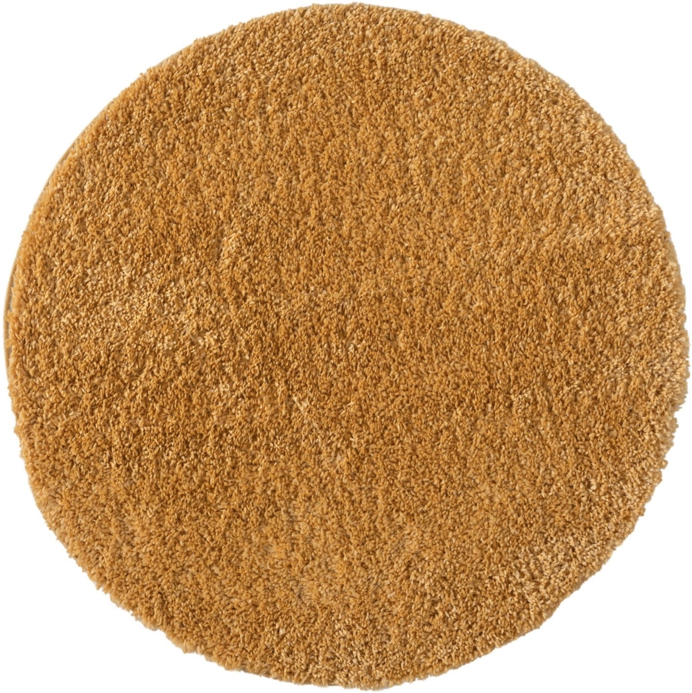 Myflair Möbel & Accessoires Hochflor-Teppich My Shaggy, rund, Höhe: 37 mm, Shaggy, Uni Farben, leicht glänzend, Microfaser, extra flauschig Bild 1
