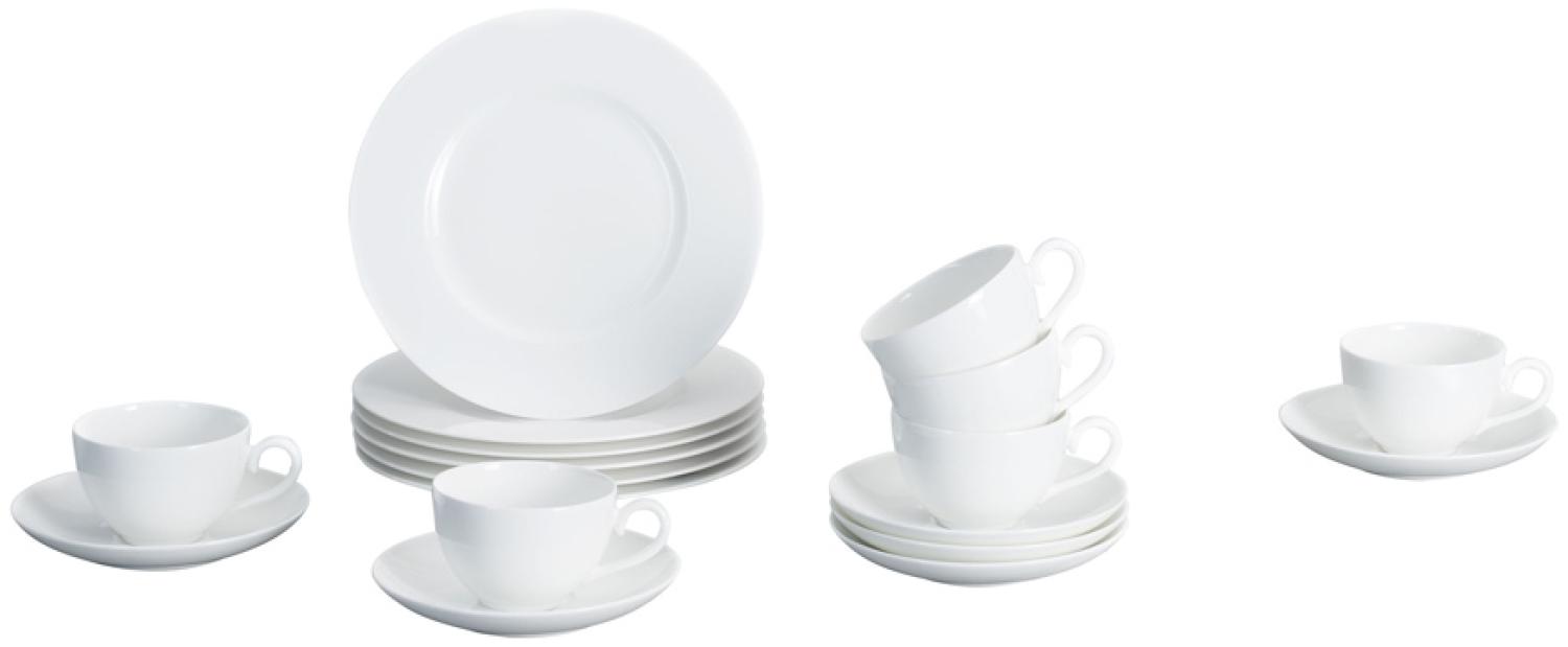 Villeroy & Boch Royal Kaffee-Set 18 tlg. Premium Bone Porcelain weiß 1044127126 / ! Vorteilset mit 2 * diesem Artikel und 4 EKM Living Trinkhalme aus Edelstahl ! Bild 1