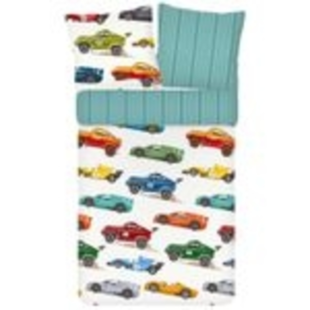 ESPiCO Bettwäsche Trendy Bedding Rennauto Renforcé 135 x 200 + 80 x 80 cm Bild 1