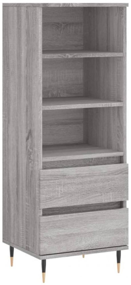 vidaXL Highboard Grau Sonoma 40x36x110 cm Holzwerkstoff 831506 Bild 1