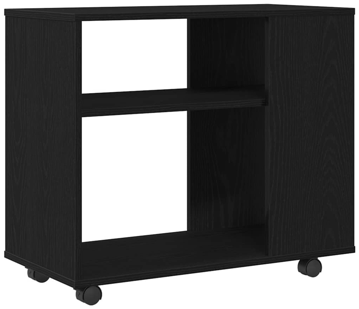 vidaXL Beistelltisch Schwarze Eiche 70 x 35 x 60 cm Holzwerkstoff 862496 Bild 1