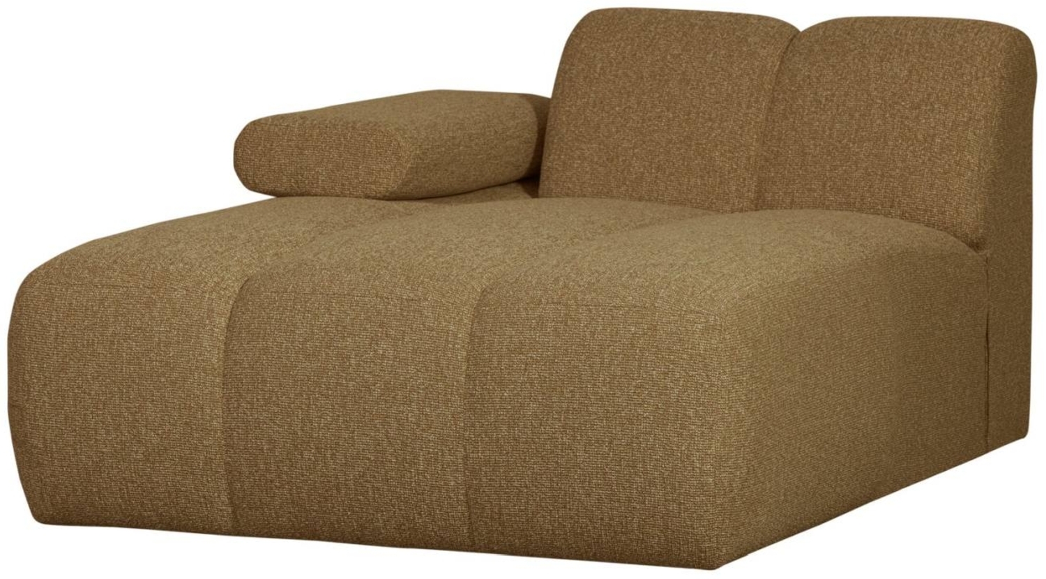 Modulsofa Mojo Boucle Chaiselongue-Links, Gelb/Braun Bild 1