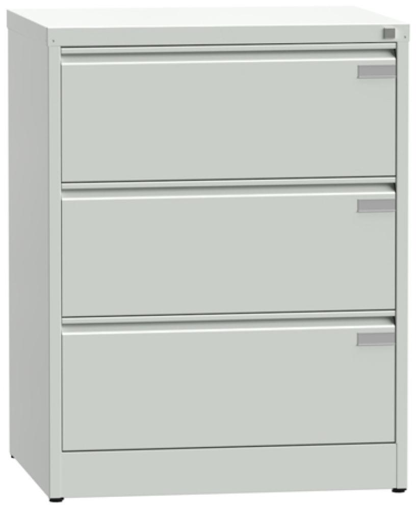 ASM Aktenschrank 3 Schubladen RAL7035 Bild 1