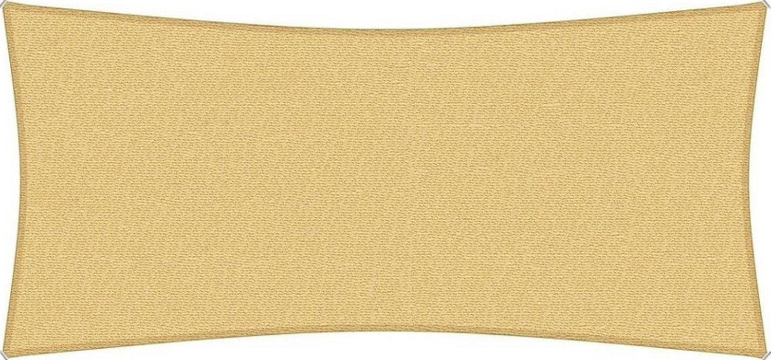 sunprotect 83485 Professional Sonnensegel, 4 x 2 m, Rechteck, wind- & wasserdurchlässig, beige Bild 1