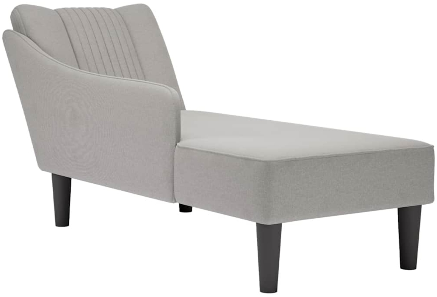 vidaXL Chaiselongue mit Rechter Armlehne Wolkengrau Stoff 4009805 Bild 1