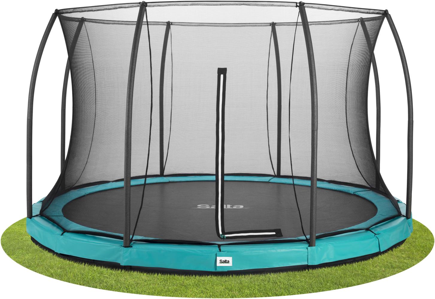 Salta 'Comfort Edition Ground' Rundes Bodentrampolin mit Netz, grün, 427 cm Bild 1