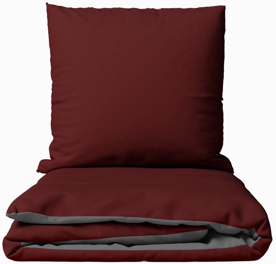 Leonado Vicenti Bettwäsche Allergiker geeignet, Microfaser, 2 teilig, weich und pflegeleicht, Einfarbig Bild 1