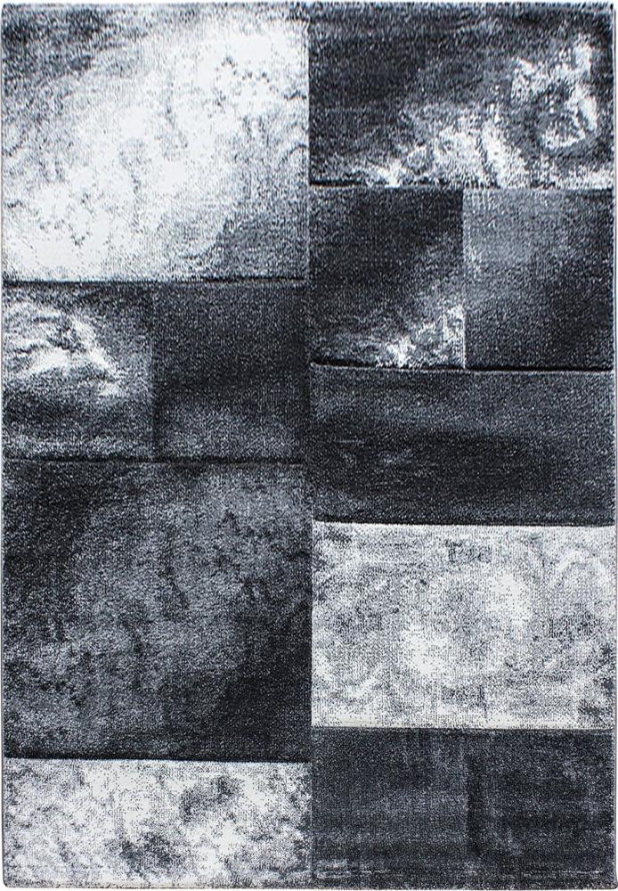 Kurzflor Teppich Hara Läufer - 80x150 cm - Grau Bild 1