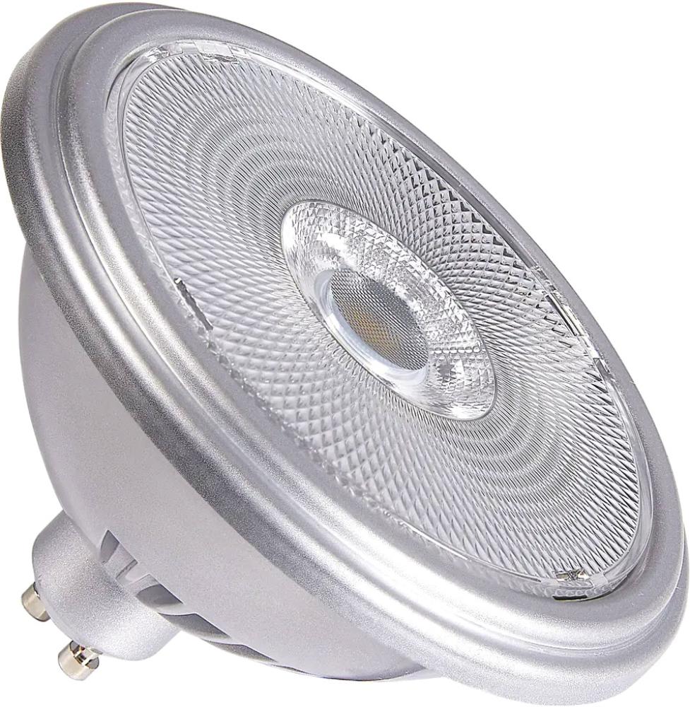 SLV QPAR111 GU10, LED Leuchtmittel silber 12,5W 4000K CRI90 30° - LED Lampen Sockel GU10 Bild 1