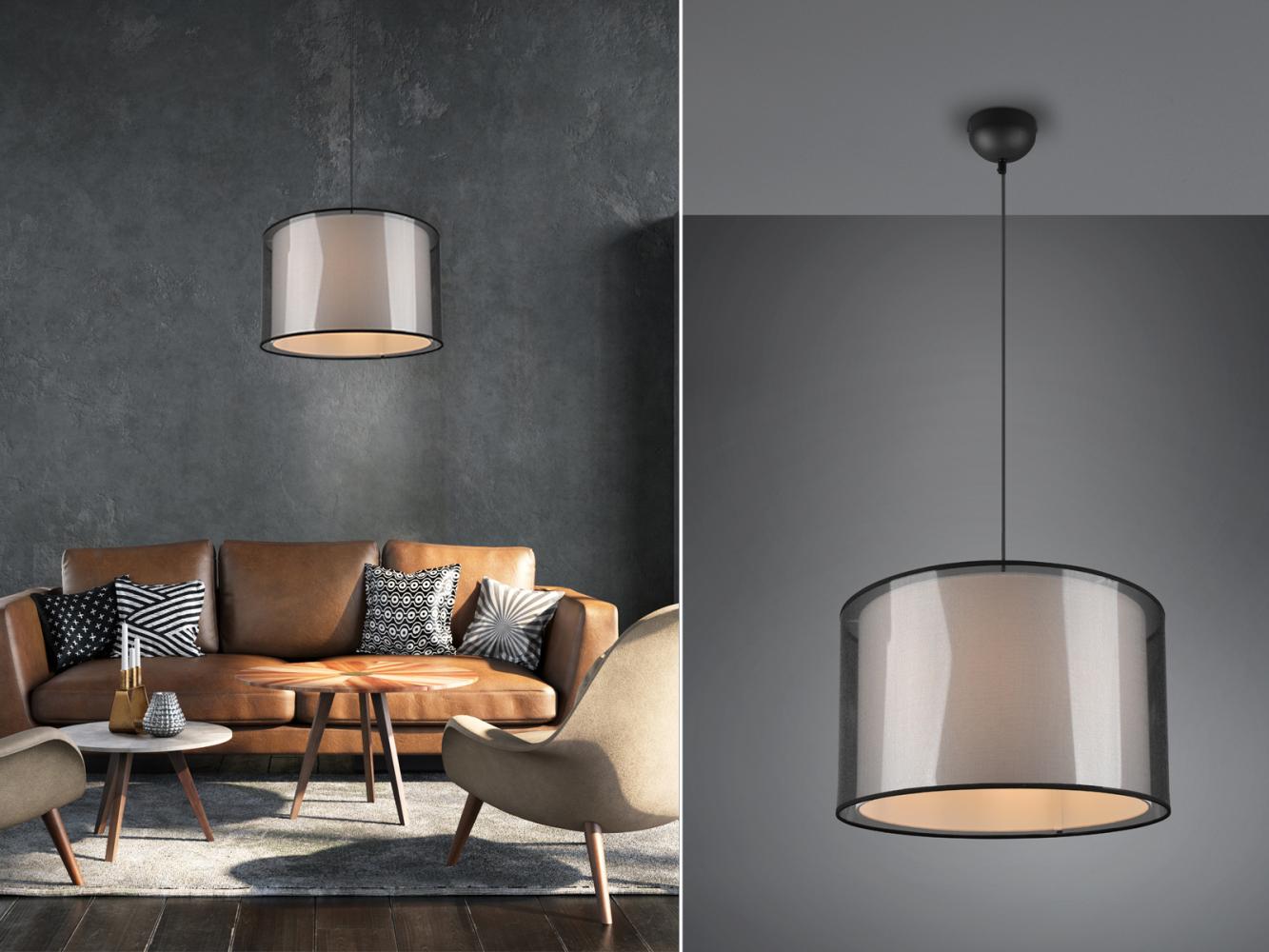 TRIO Leuchten LED Pendelleuchte, Dimmfunktion, LED wechselbar, Warmweiß, ausgefallen-e Designer-lampen einflammig für über-n Esstisch hängend Bild 1