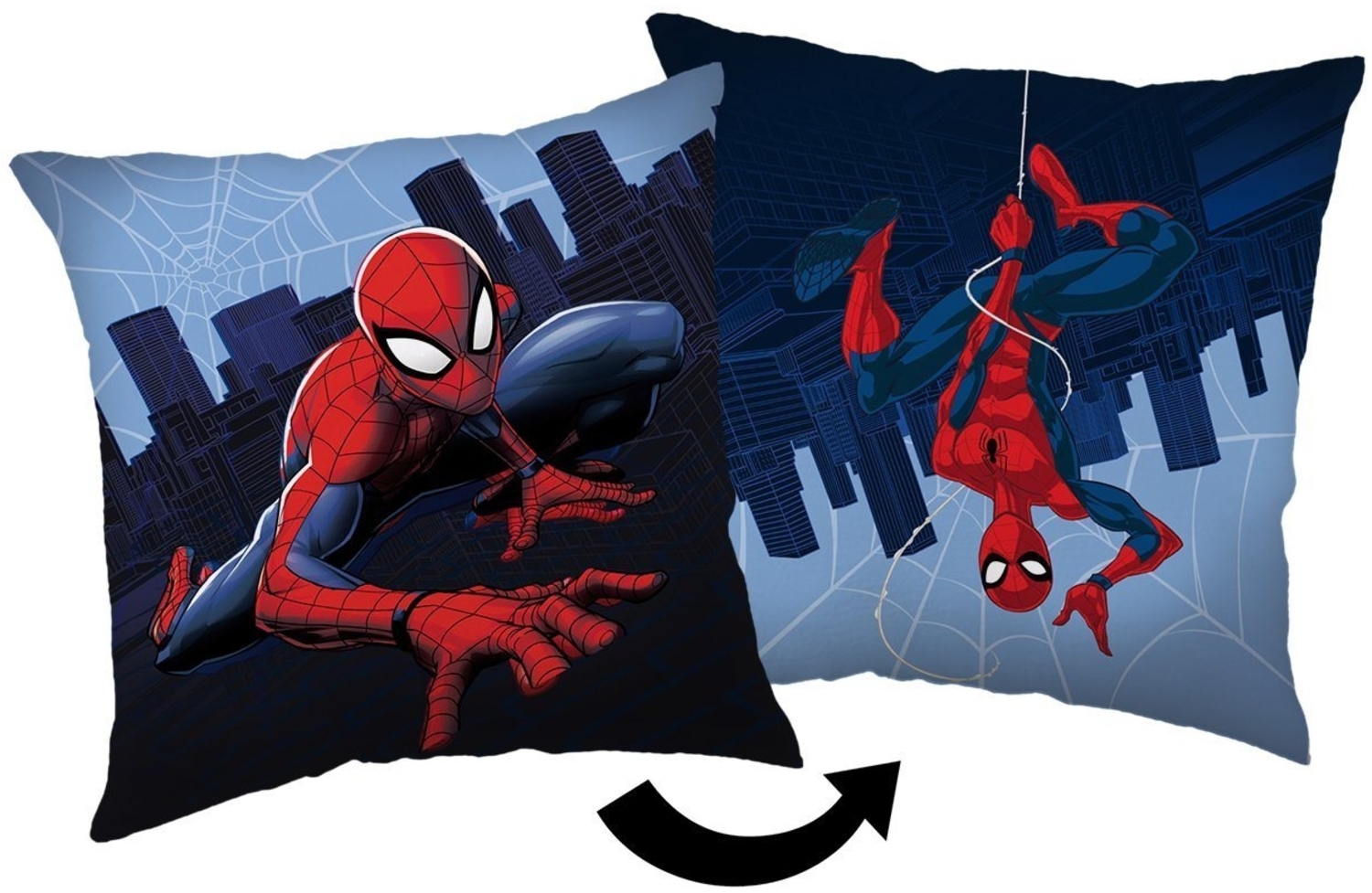 Jerry Fabrics Dekokissen Spiderman Kissen Kuschelkissen Dekokissen 35x35 cm Bild 1