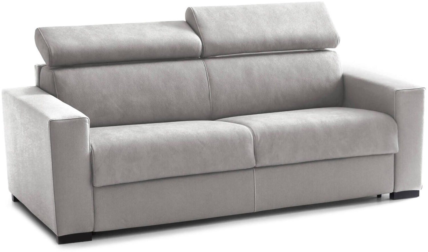 Dmora 2-Sitzer Schlafsofa Amalfi, drehbares Sofa zum Öffnen, verstellbare Kopfstützen und Standardarmlehnen, 100 % Made in Italy, 200 x 95 x 85 cm, Grau Bild 1