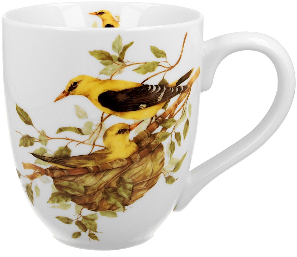 DUO World of Birds XXL Becher 1000 ml EURASIAN GOLDEN ORIOLE New Bone China Porzellan Bild 1