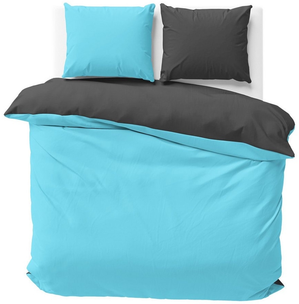 Visaggio Bettwäsche Mikrofaser Allergiker geeignet Doubleface Wendebettwäsche, Microfaser, 3 teilig, Modern Uni Doubleface Wendebettwäsche Bild 1