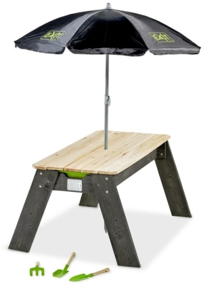 Exit Holz Matschtisch Aksent Deluxe L | Grau/Grün | 69 x 94 x 50 cm Bild 1