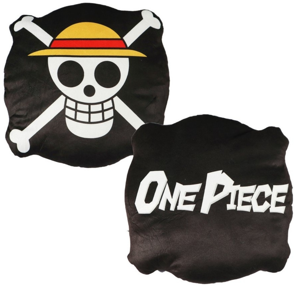 One Piece Anime Dekokissen Anime One Piece Totenkopf mini Kissen 3D Cushion 30 x 30 x 7 cm Bild 1