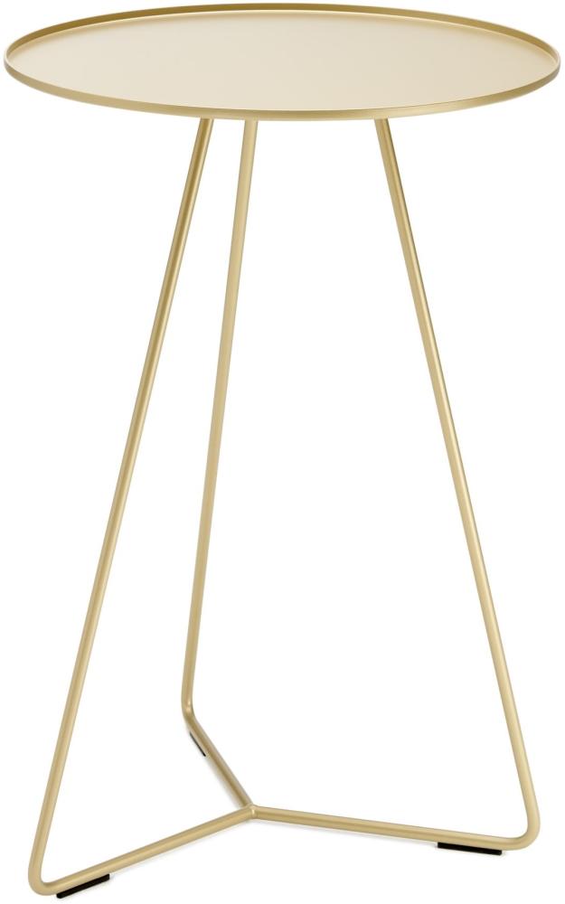 Steely Beistelltisch 60cm Gold Metallic Bild 1