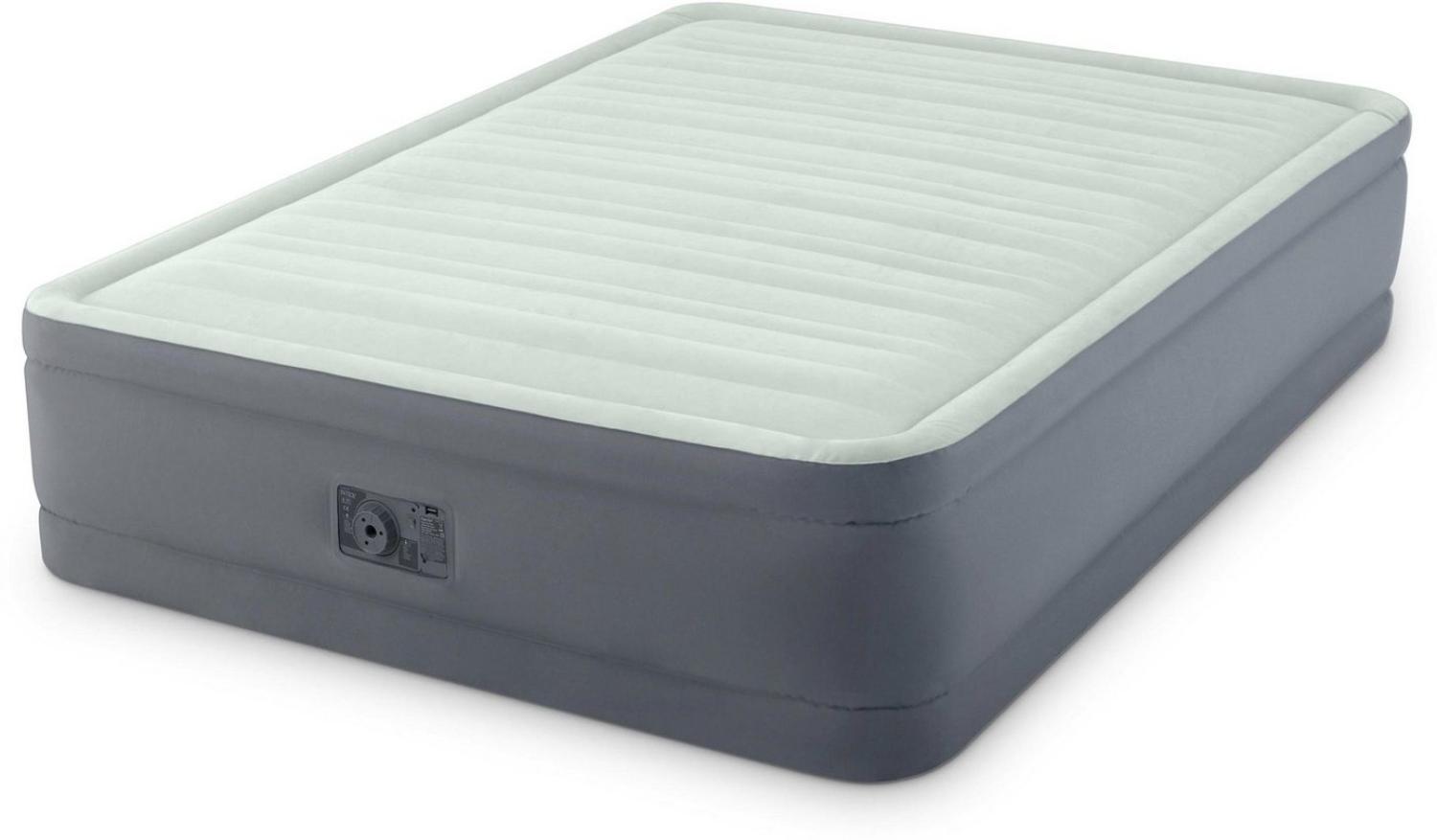 Intex 'PremAire Airbed' Luftbett selbstaufblasend, grau, 191 x 137 x 46 cm Bild 1