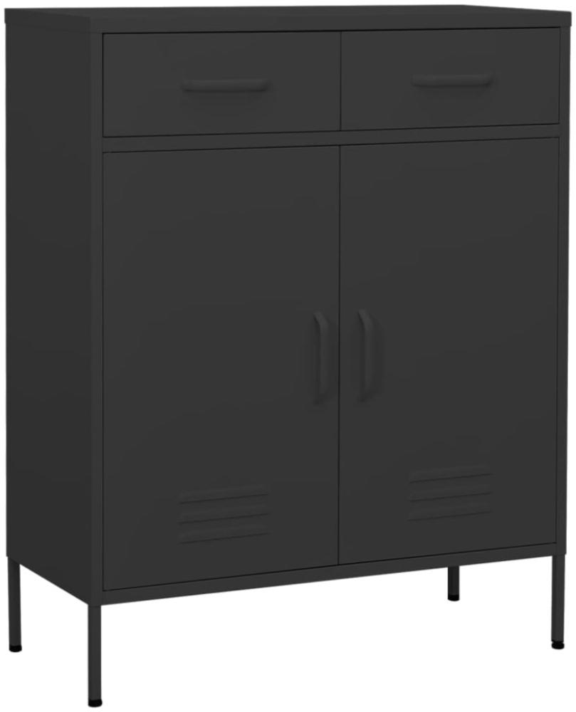 vidaXL Lagerschrank Anthrazit 80x35x101,5 cm Stahl 336159 Bild 1