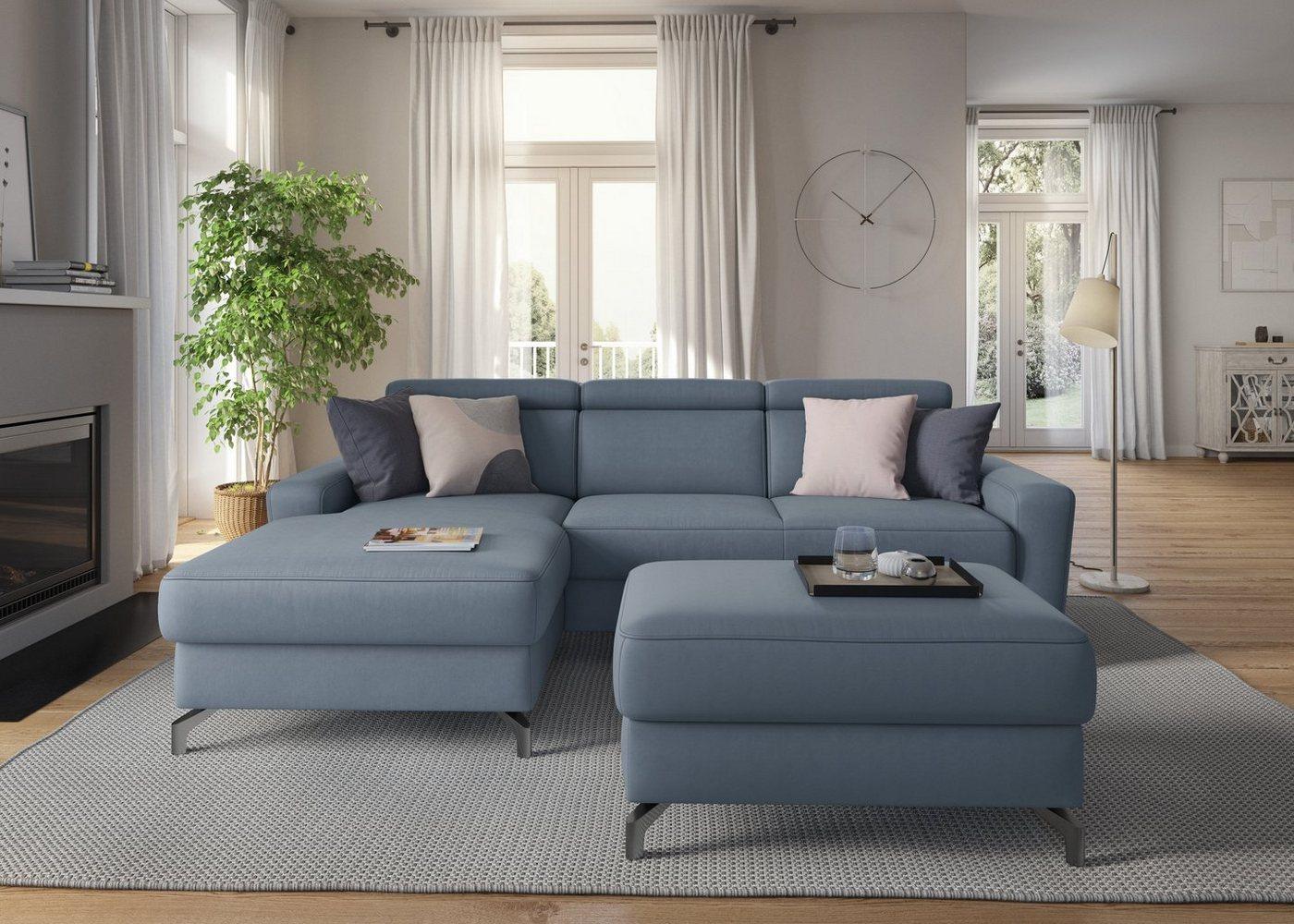 sit&more Ecksofa Scarlett L-Form, inklusive Kopfteilverstellung, wahlweise mit Bettfunktion, Bettkasten Bild 1