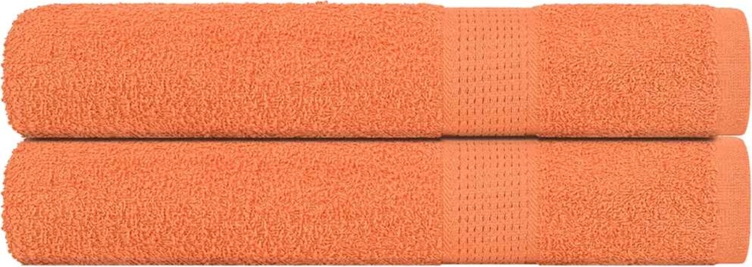 Handtücher 2 Stk. Orange 100x200 cm 360 g/m² 100% Baumwolle 136914 Bild 1