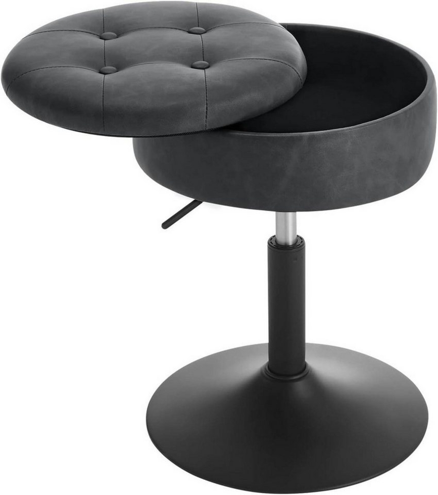 Woltu Drehhocker (1 St), Barhocker mit Stauraum drehbar höhenverstellbar Bild 1