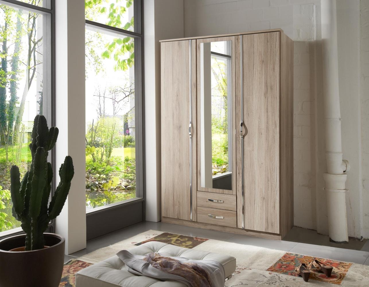 Drehtürenschrank >Duo< in SAN REMO EICHE NACHBILDUNG - 135x199x58cm (BxHxT) Bild 1