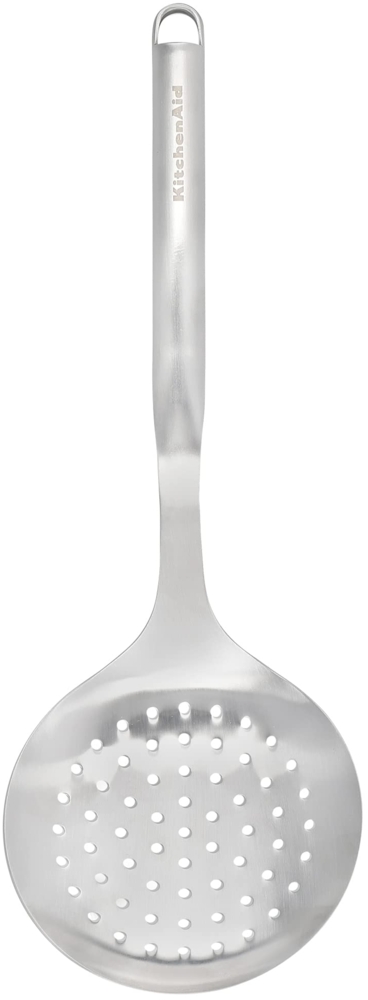 KitchenAid Premium Edelstahl-Schaumlöffel Silber Bild 1