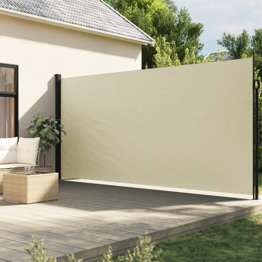 vidaXL Seitenmarkise Ausziehbar Creme 200x500 cm 4004460 Bild 1