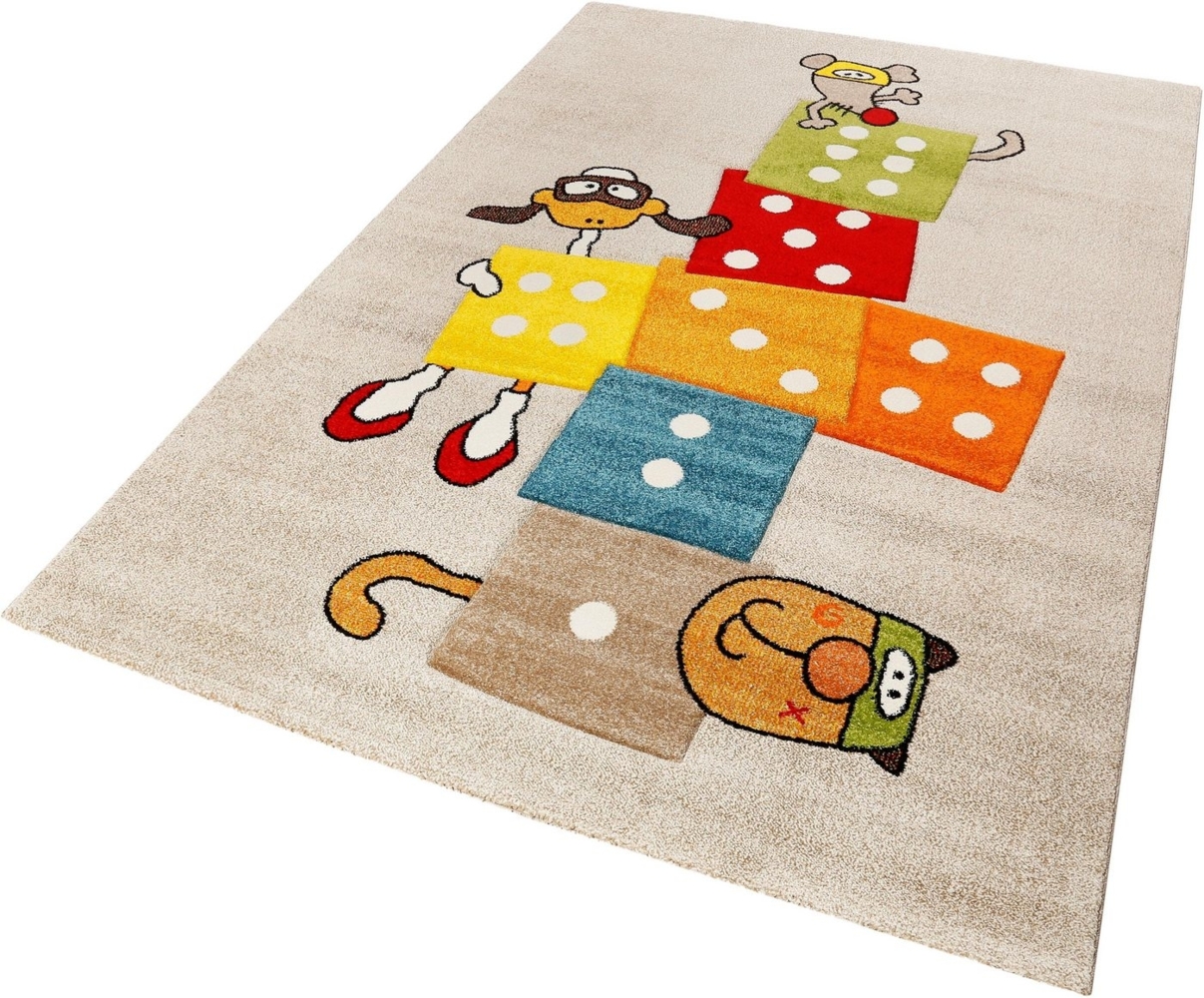 Sigikid Kinderteppich Bandidoleros, rechteckig, Höhe: 13 mm, Spiel-Teppich Hüpfkästchen "Himmel & Hölle" Bild 1