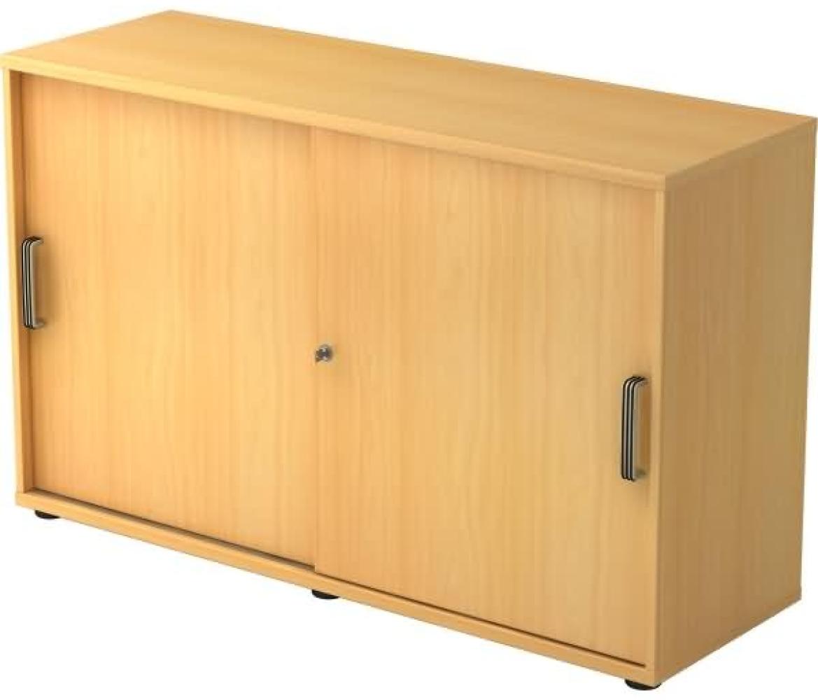 Schiebetürschrank 2 Ordnerhöhen, 120cm SG Buche Bild 1