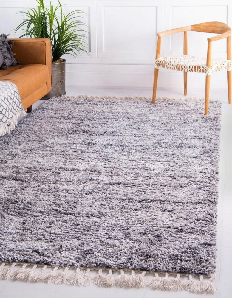 Myflair Möbel & Accessoires Hochflor-Teppich Top Shag, LAGERRÄUMUNG!, rechteckig, Höhe: 32 mm, gewebt, melierte Optik, weich & kuschelig, mit Fransen Bild 1