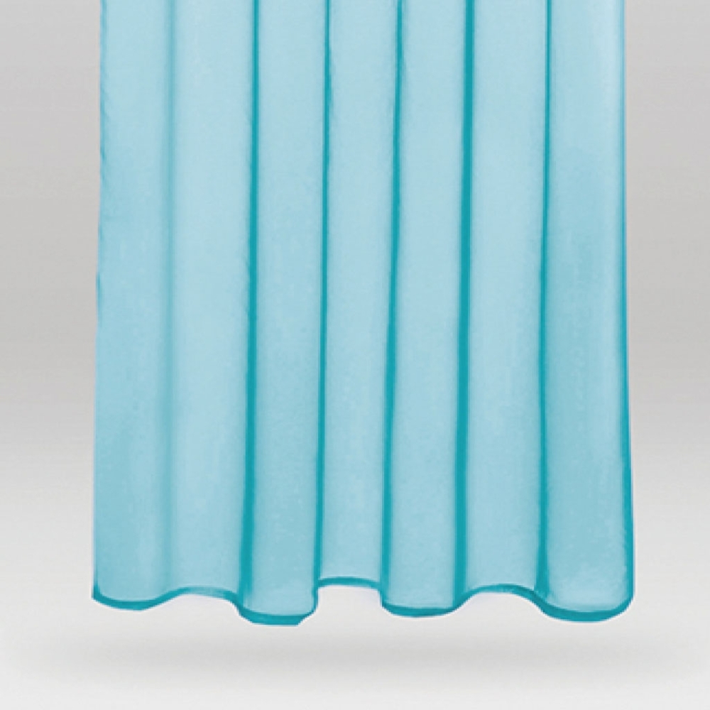 Gardine mit Ösen, Transparent Voile 140x175 cm ( Breite x Länge ) in türkis - aqua, Ösenschal in vielen weiteren Farben und Größen Bild 1