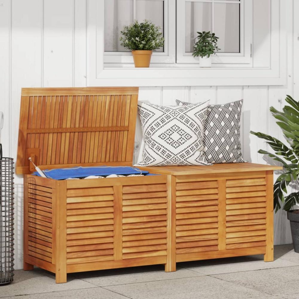 vidaXL Gartenbox mit Lüftungsschlitzen 150x50x56 cm Massivholz Akazie 365842 Bild 1