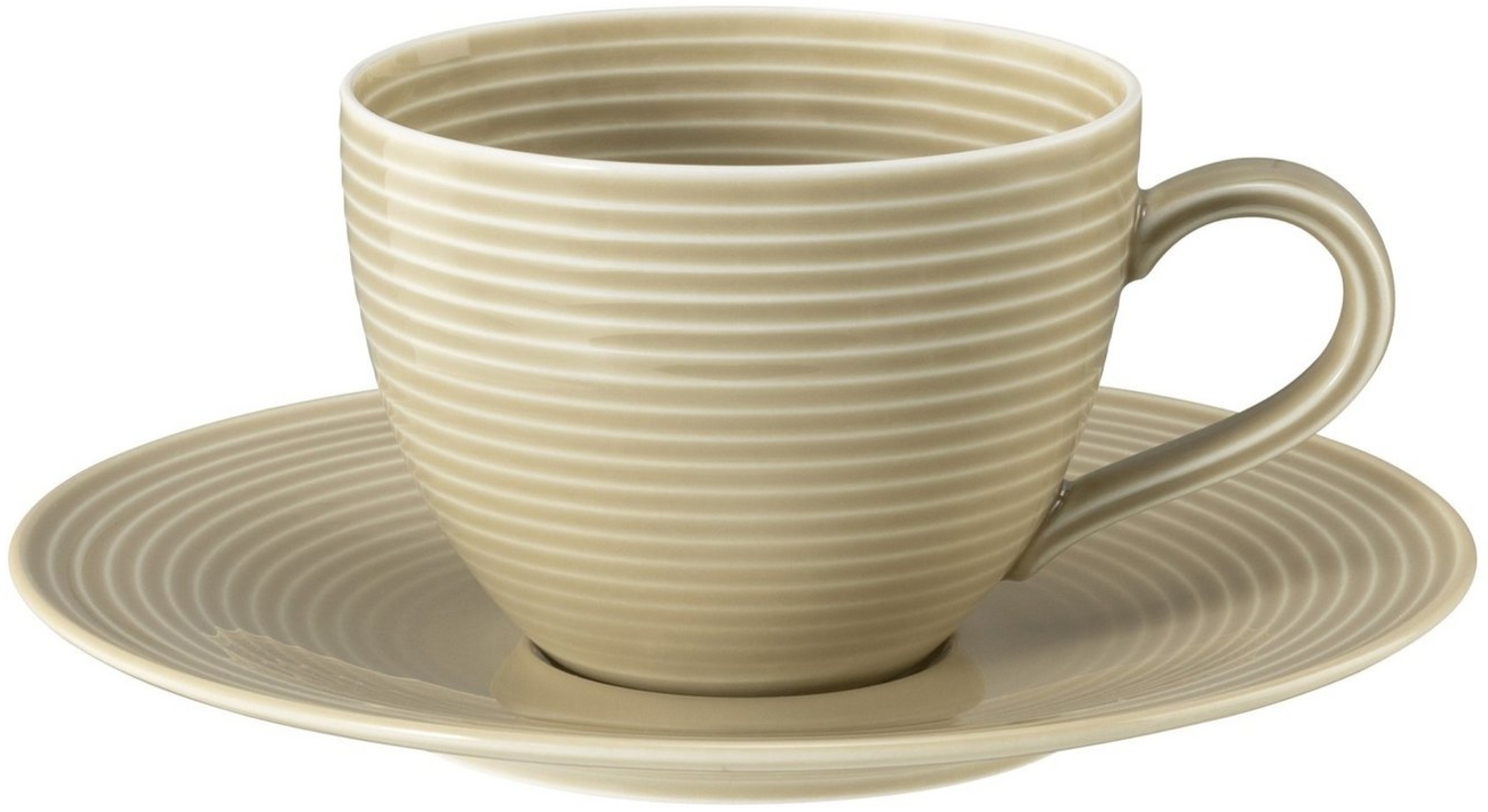 Seltmann Weiden Becher Seltmann Weiden Beat Sandbeige Kaffeeobere+Untere 2tlg, Porzellan Bild 1