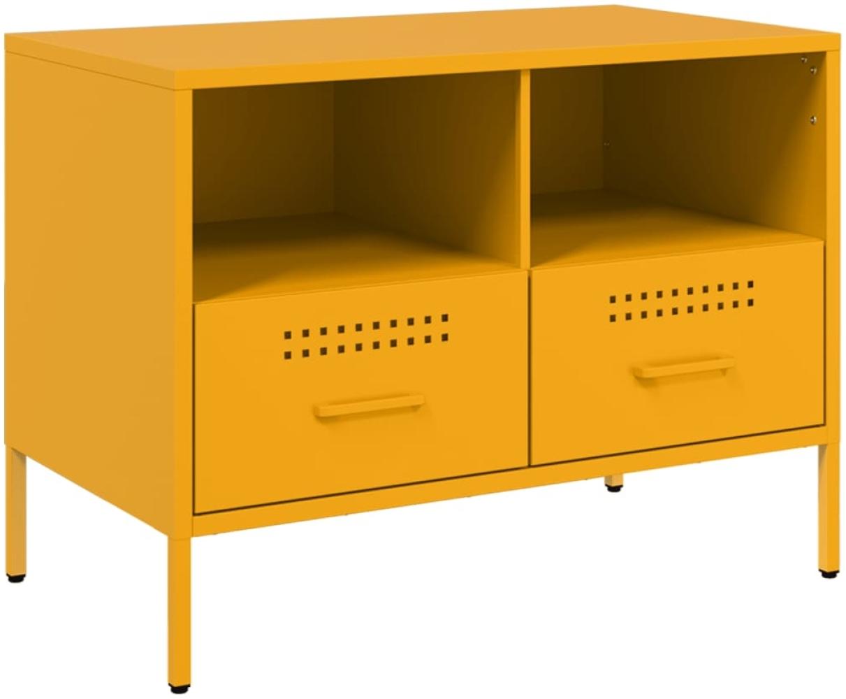 vidaXL TV-Schrank Senfgelb 68x39x50,5 cm Stahl 843048 Bild 1