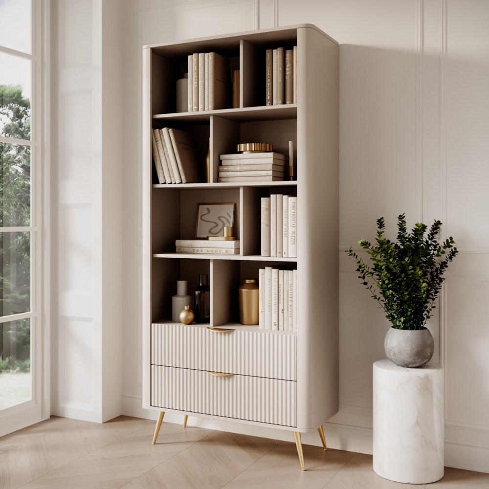 AX LIVING Vespasia offenes modernes Bücherregal B88,2 x H193,8 x T38cm Bild 1