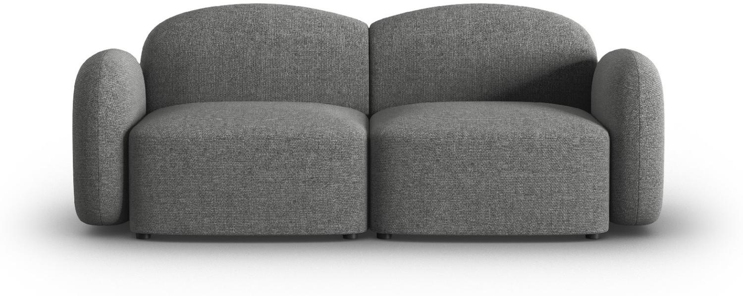 Micadoni Sofa Blair 2-Sitzer Chenille Dunkelgrau Melange Bild 1