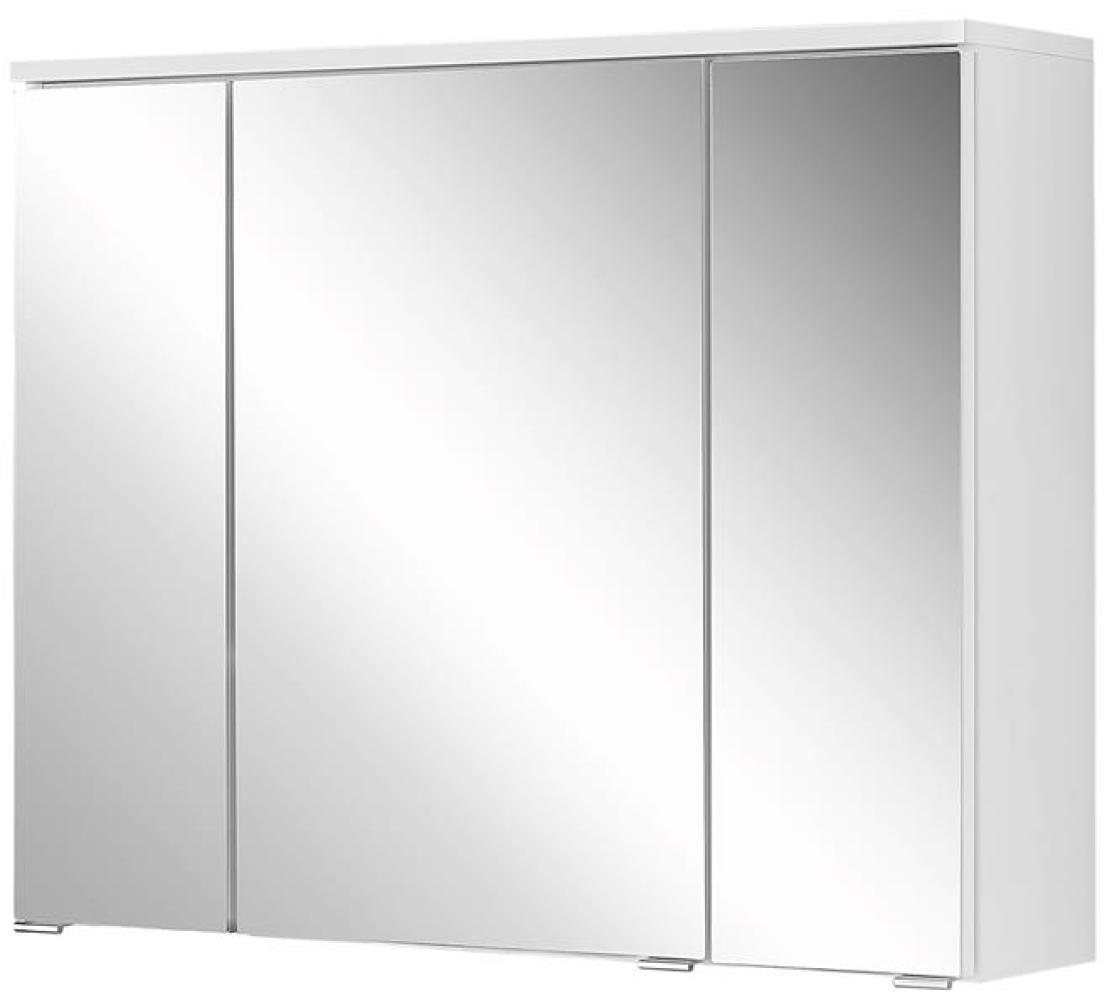 Spiegelschrank >Porta< in Weiß - 80x54x20cm (BxHxT) Bild 1