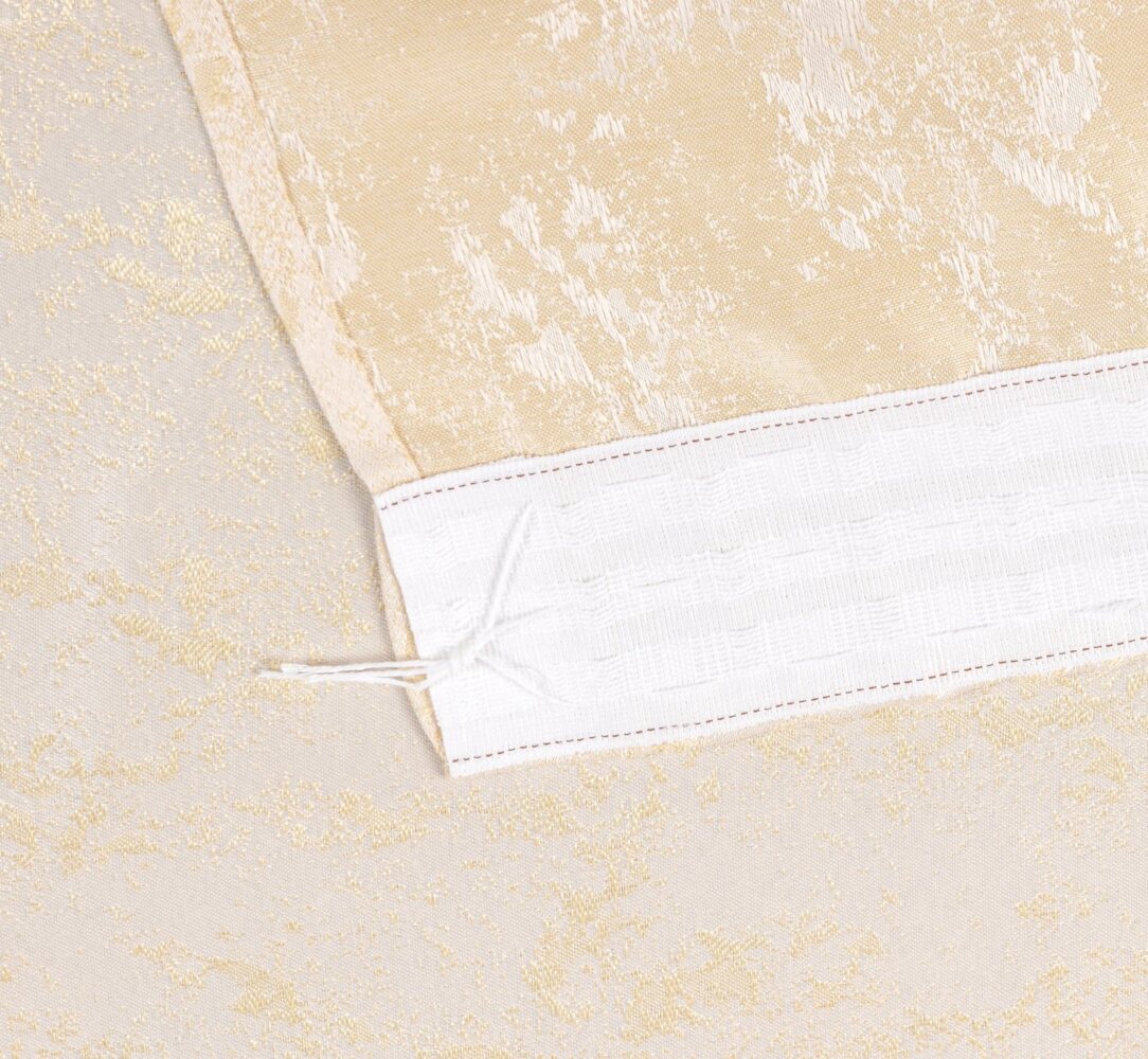 Brilliant Gardine / Jacquard / Meliert / Kräuselband & Öse / 140x245cm, Kräuselband, Store Bild 1