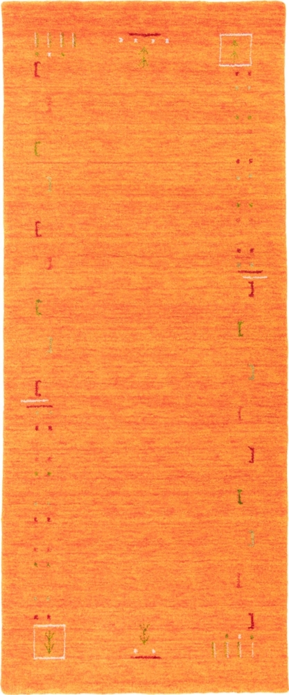 Morgenland Gabbeh Teppich - Indus - Fenth - läufer - 300 x 80 - Orange Bild 1