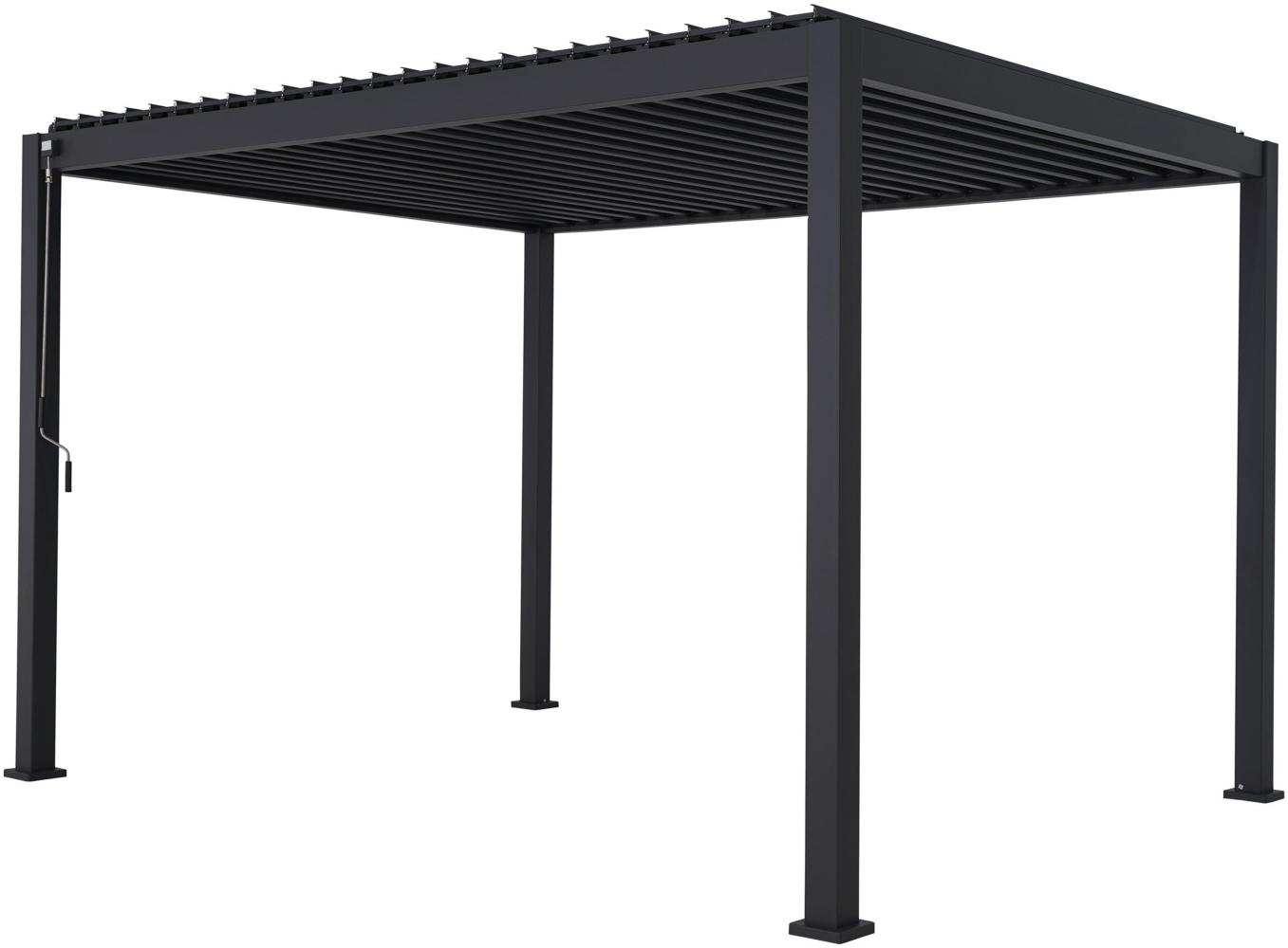 Pergola MIRADOR Basic 3x3,6 anthrazit Lamellendach Bild 1