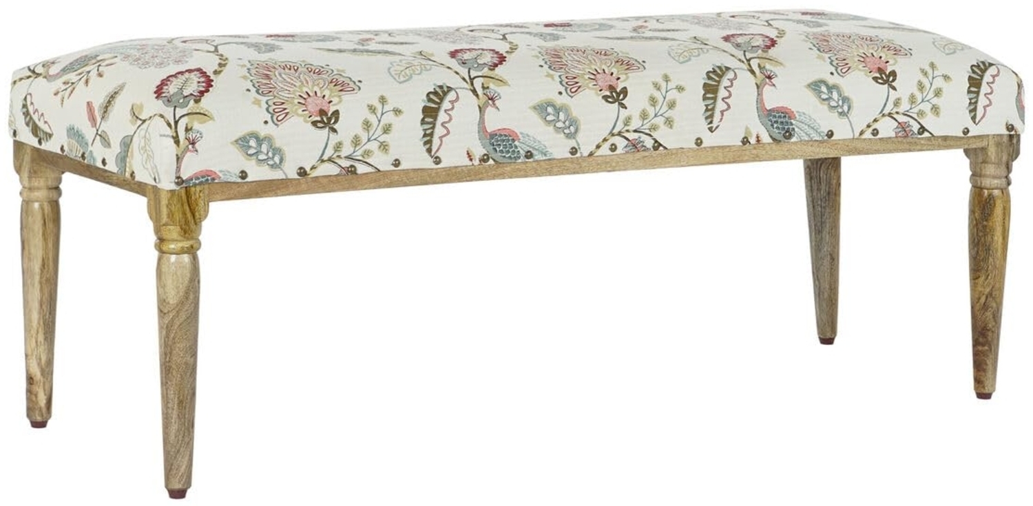 Home ESPRIT Sitzbank, Mehrfarbig, Mangoholz, 121 x 43 x 46 cm Bild 1