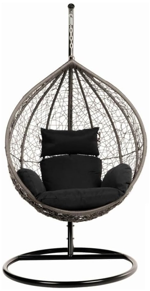 Korb Hängesessel Solea mit Gestell + Kissen Hängestuhl Lounge Hängekorb Sessel Bild 1