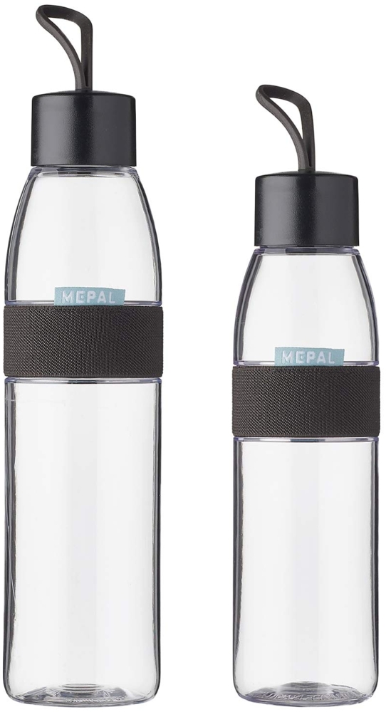 Mepal ELLIPSE Trinkflaschen 500 ml & 700 ml 2er Set Nordic Black Bild 1